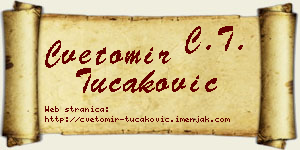 Cvetomir Tucaković vizit kartica